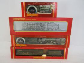 Four boxed Hornby 00 gauge locomotives to include R033 BR Class 7MT loco 'Morning Star', R373 BR 2-