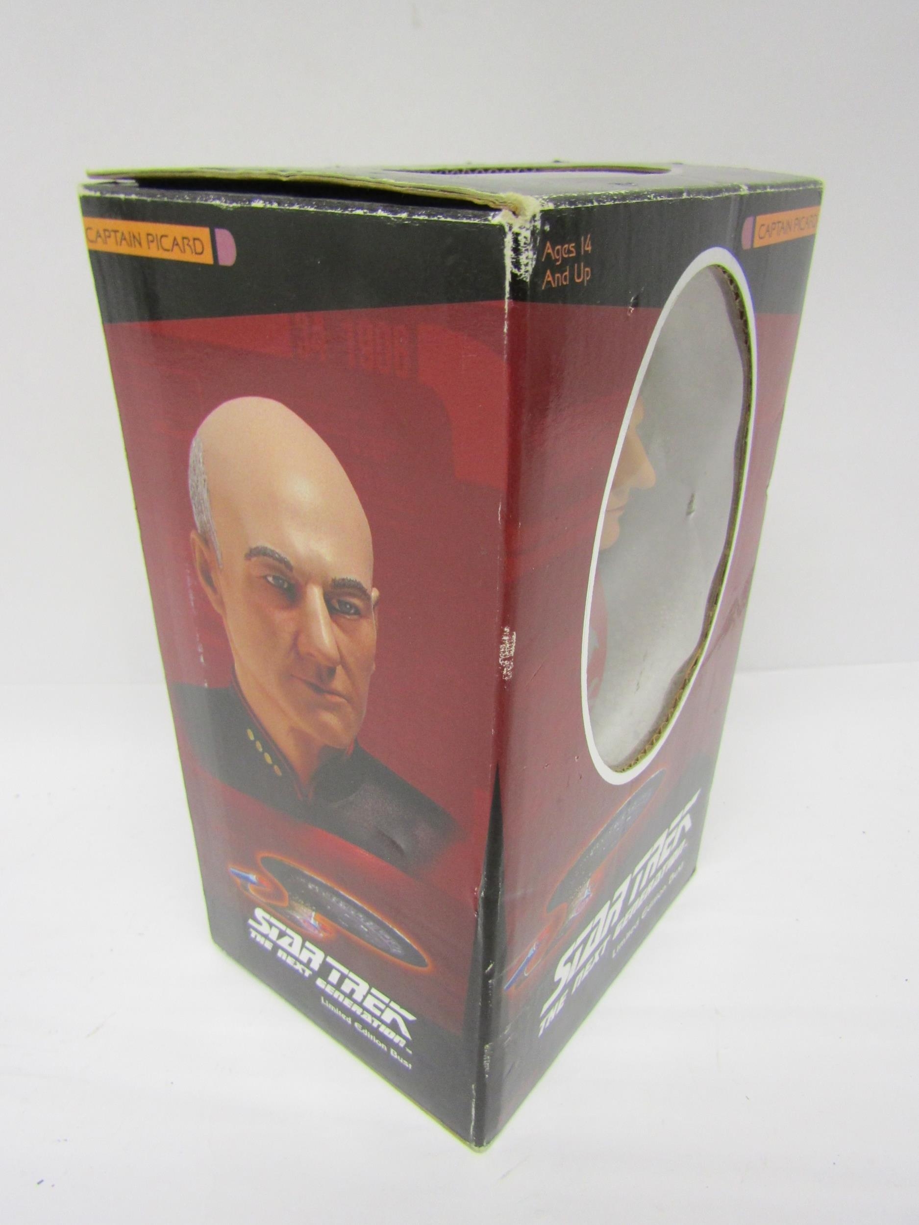 A boxed Sideshow Collectibles limited edition bust of Patrick Stewart as Captain Jean Luc Picard - Image 4 of 6