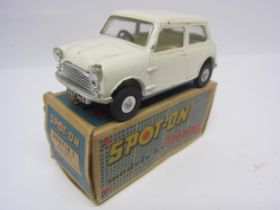 A Triang Spot-On 211 diecast model Austin Seven in cream with cream interior and black plastic