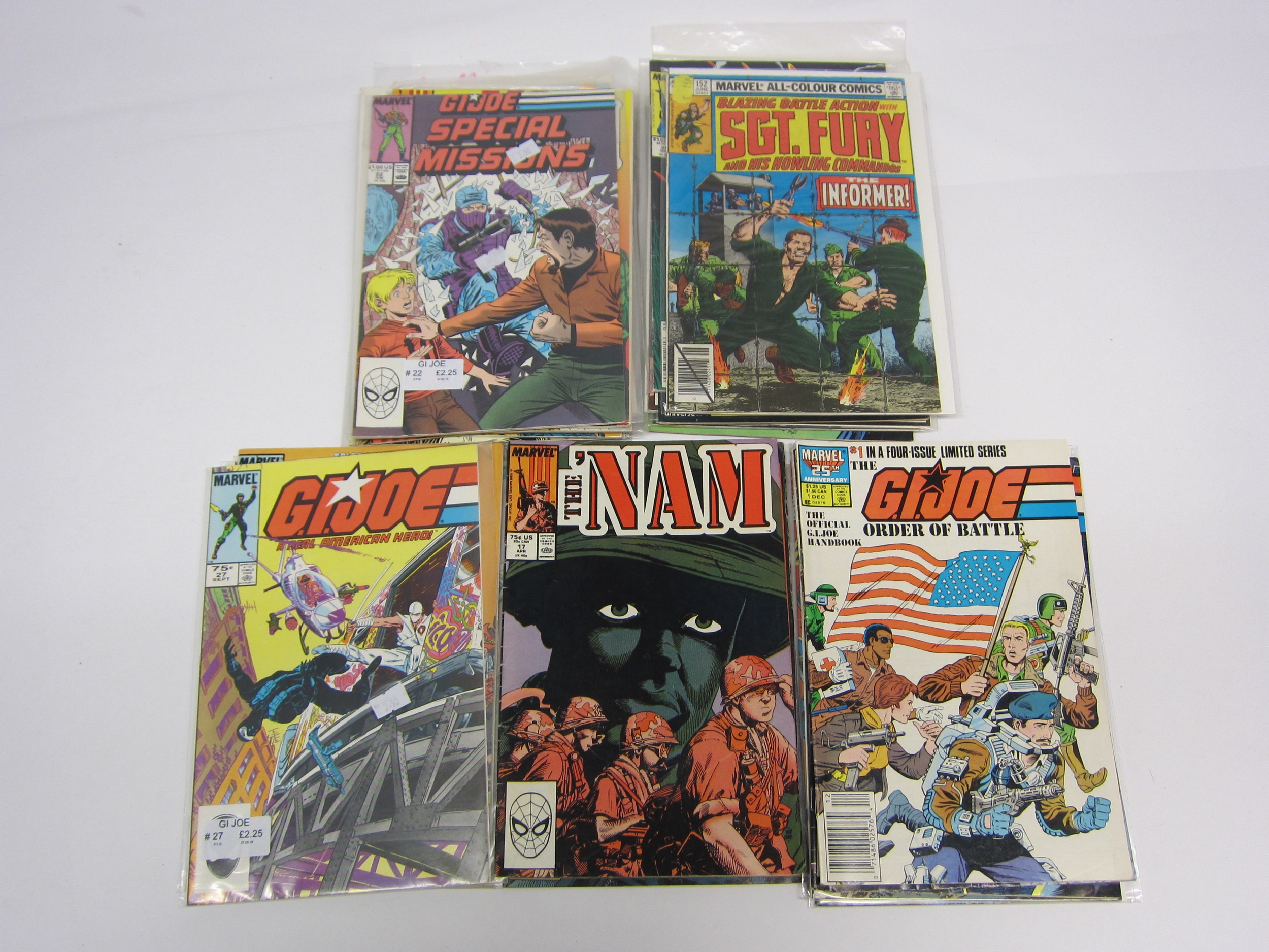 A collection of Marvel military related comics including 'GI Joe', 'Mark Hazzard: Merc', 'Sgt. - Image 2 of 2