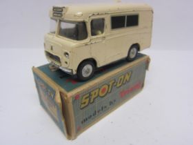 A Triang Spot-On 207 diecast model Wadham Morris Ambulance in cream, cream interior with two figures