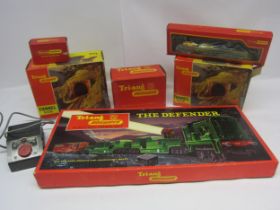 A Triang 00 gauge RS50 'The Defender' train set containing 0-6-0 BR green diesel shunter