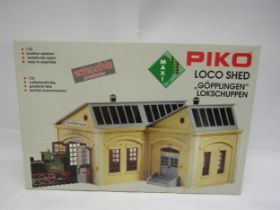 A boxed Piko 1:32 scale / gauge 1 'Gopplingen' Loco Shed #63003 (contents unchecked but appearing