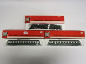 A boxed Jouef H0 gauge 8274 Loco Vapeur 141 R Charbon locomotive and tender together with boxed 4691