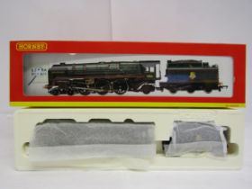 A boxed Hornby (China) 00 gauge Britannia Class 4-6-2 locomotive and tender, renamed/numbered to