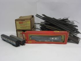A boxed Triang-Hornby 00 gauge R555 Diesel Pullman Motor Car Type 2, two boxed Triang Power