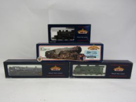 Four boxed Bachmann Branch-Line 00 gauge locomotives to include 32-354 Standard Class 4MT Tank 80002