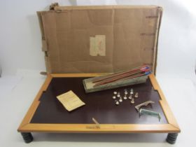 A 1950s Soccerette magnetic table football game in original brown card box (a/f)