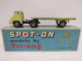 A Triang Spot-On 111A/O.T diecast model Ford Thames Trader with Articulated Flat Float and Log Load,