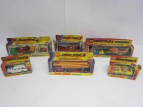 A collection of Matchbox Super Kings and Speed Kings diecast vehicles in original window boxes, to