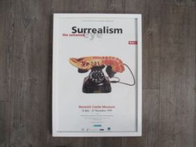 A Tate Gallery Collection Exhibition poster "Surrealism, the untamed eye", framed and glazed, 58cm x