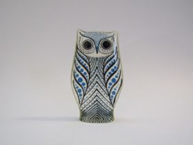 A Lucite figure of an Owl by Abraham Palatnik, 'Made in Brazil' label, 8.5cm high