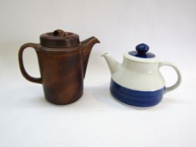 An Arabia of Finland coffee pot by Ulla Procope, 19cm high, together with a Rorstrand teapot by