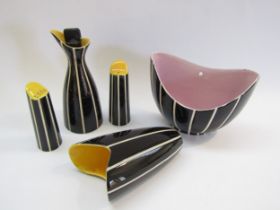 A collection of Hornsea Pottery from the Elegance range. Tallest piece 17cm high (Chips to some)