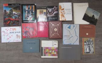 A collection of art book including Max Ernst , Paul Klee , Michelangelo, Leonardo Da Vinci , Ben