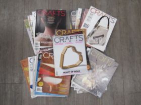 A collection of vintage Crafts magazines