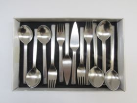 Georg Jensen - Twelve pieces of stainless steel cutlery, 'New York' range designed by Henning Koppel