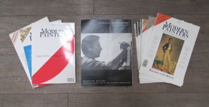 A collection of vintage Modern Painters magazines including articles on Gilbert and George, Paula