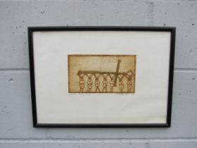 DANIELLE NOEL (XX) A framed and glazed etching titled 'Seven Deadly Sins. Pencil signed. Image