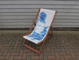 A Tracey Emin deck chair for Royal Parks Foundation and printed by Eyes Wide digital circa 2008 from