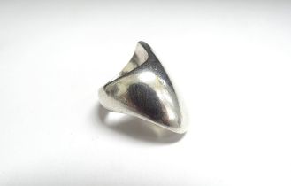 A Georg Jensen silver ring by Nanna Ditzel #91. Size I/J 16.8g