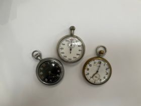 Two military pocket watches including Cyma, marked GSTP M62730 Bravingtons, Elgin marked G613