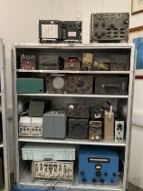 A large collection of mainly radio equipment including WR542 Receiver Drive Unit, oscilloscope, test