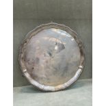 A Mappin & Webb silver salver, engraved naming “TO LIEUT. COL. B.N.L. DITMAS R.A. FROM ALL RANKS