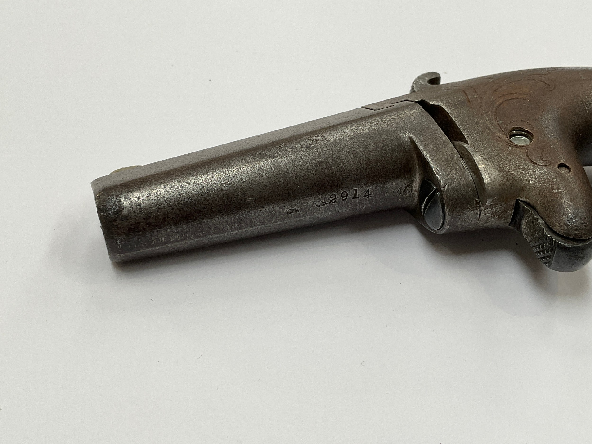 A Colt No. 1 Derringer in .41 rim fire cal, barrel flat marked Colts Pt. F.A. MFG. Co. Hartford - Image 4 of 4