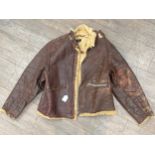 A USAAF D1 Mechanics jacket and trousers, named to an inside pocket Signaller R G Dunham 11097582,