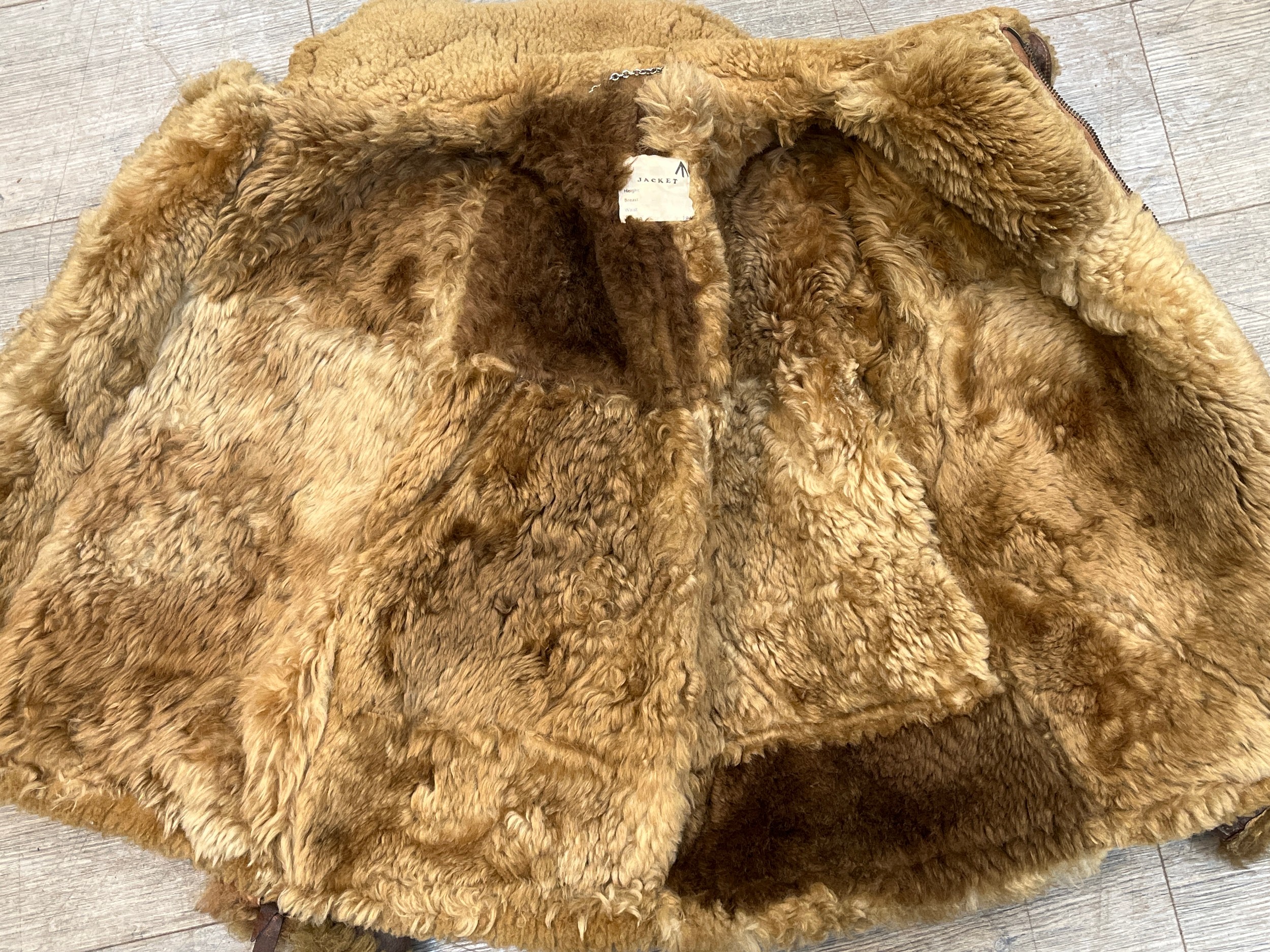 A WWII British RAF Irvin flying jacket circa 1945, from the estate of the late CMDR. R.C.R. - Image 5 of 6