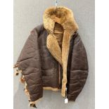 A WWII British Irvin flying jacket dated 1941, relic condition a/f with provenance relating to Roger