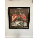 An early 20th Century silk embroidery ‘In Memory of Great Victory’, 50.5cm x 49cm, framed and glazed