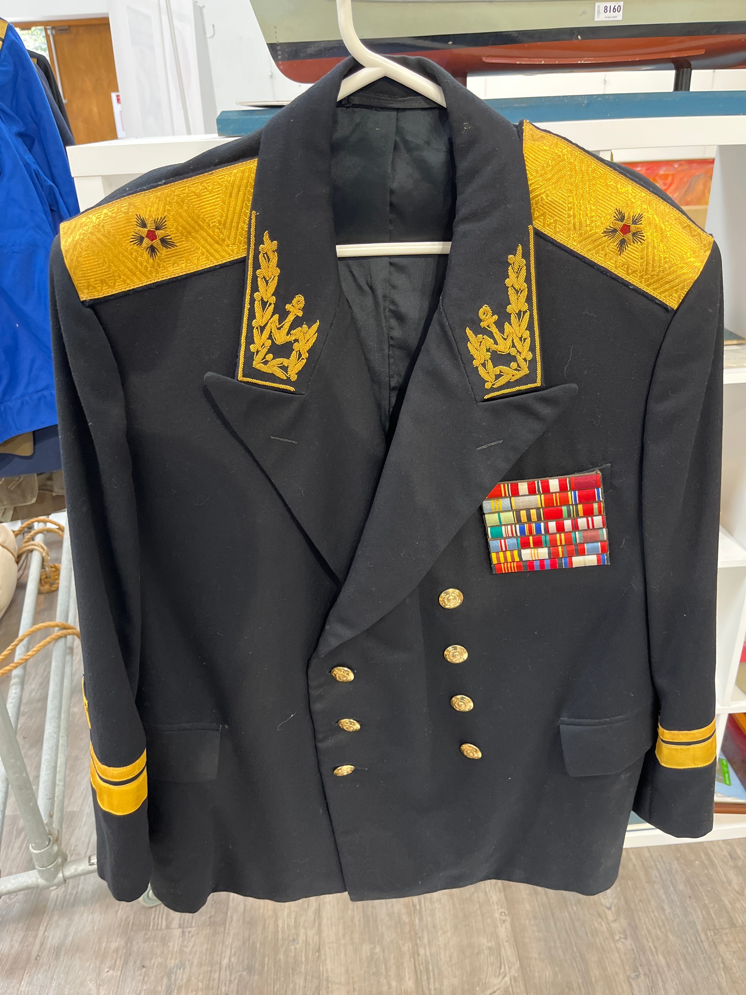 A quantity of Russian USSR Soviet and later uniform including Naval (five jackets, two with - Image 2 of 2