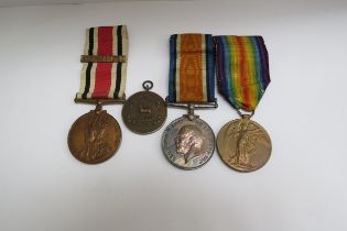 A pair of WWI medals named to G-21337 PTE. G.H. TAYLOR THE QUEEN'S together with a Special