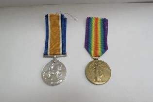 A WWI War Medal and Victory Medal to 2891 DVR. B. HARVEY RFA