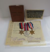 A WWII medal group to 14720721 GNR. G.G. BIRCH RFA consisting of 1939-45 Star, France and Germany
