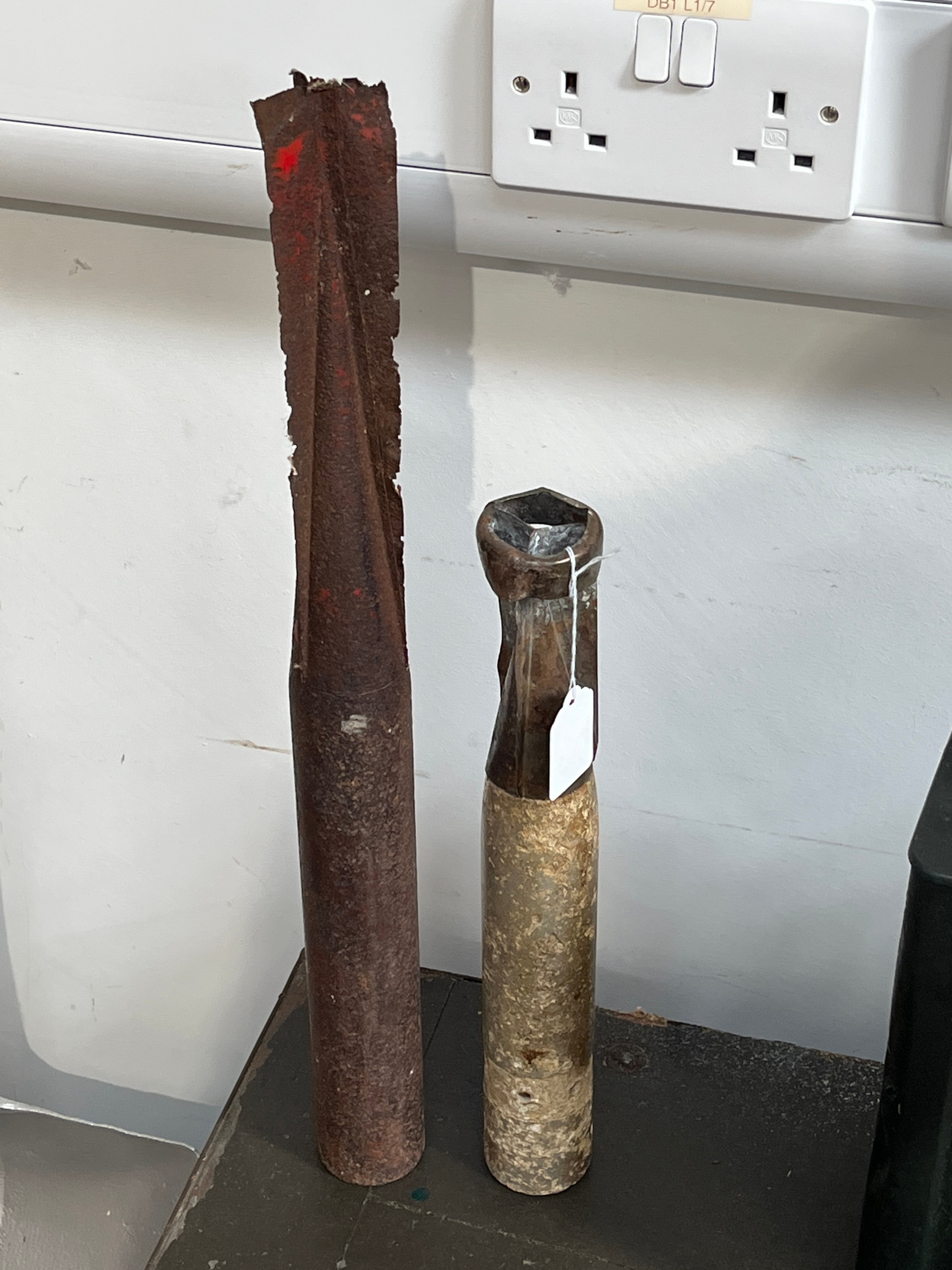A WWII German incendiary bomb and a practice incendiary bomb (2)