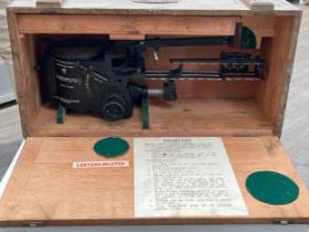 A WWII Air Ministry course setting bomb sight Mk IX A, cased