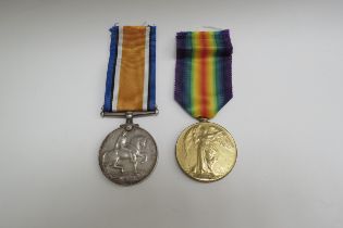 A WWI War Medal and Victory Medal named to T/422736 DVR. W.R. WEEKS ASC