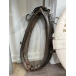 A WWI mule's collar reputedly found in a barn near the Ypres battlefield