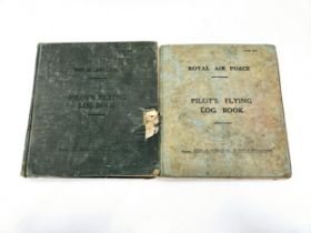 A WWII RAF logbook to Spitfire pilot F/LT. J. STOCKDEN. Training from March 1942 on Tiger Moths