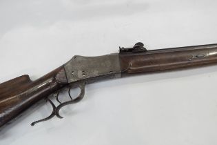 A late 19th Century Swiss Martini action obsolete calibre 7.5 x 53 rimless cartridge target rifle,