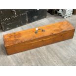 A Victorian oak sword box