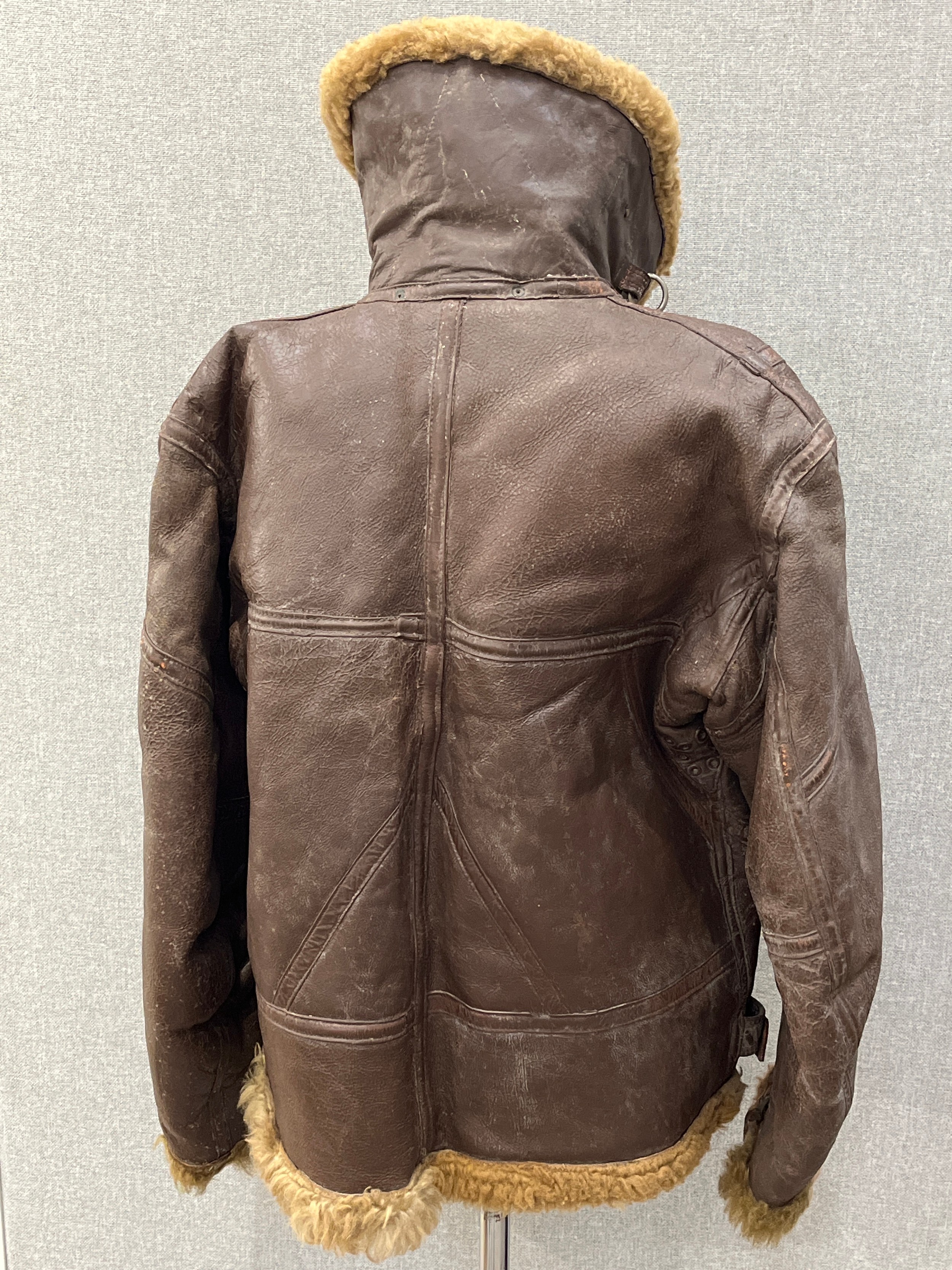 A WWII British RAF Irvin flying jacket circa 1945, from the estate of the late CMDR. R.C.R. - Image 2 of 6