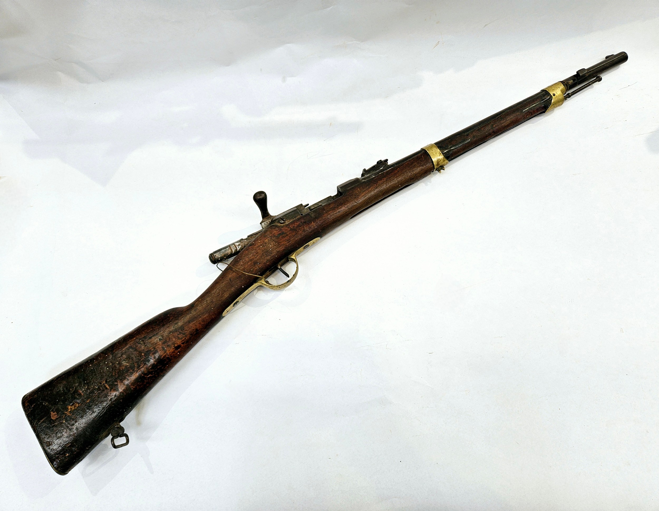 A Fusil Gras mle 1874 rifle, 11x59mmR Gras calibre, obsolete calibre. No license required - Image 2 of 8