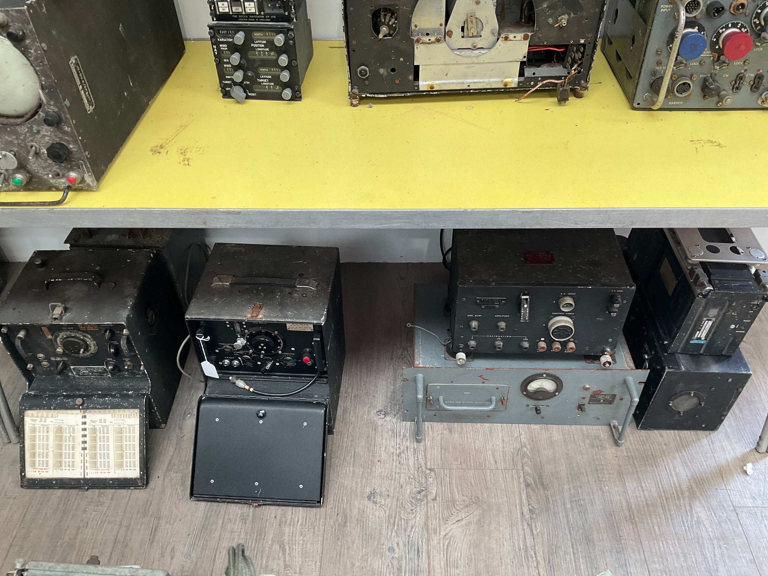 Two Signal Corps Frequency meters together with an Air Ministry Panel Control and four further