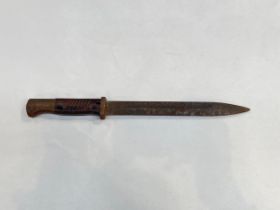A WWII German Mauser K98 bayonet in relic condition