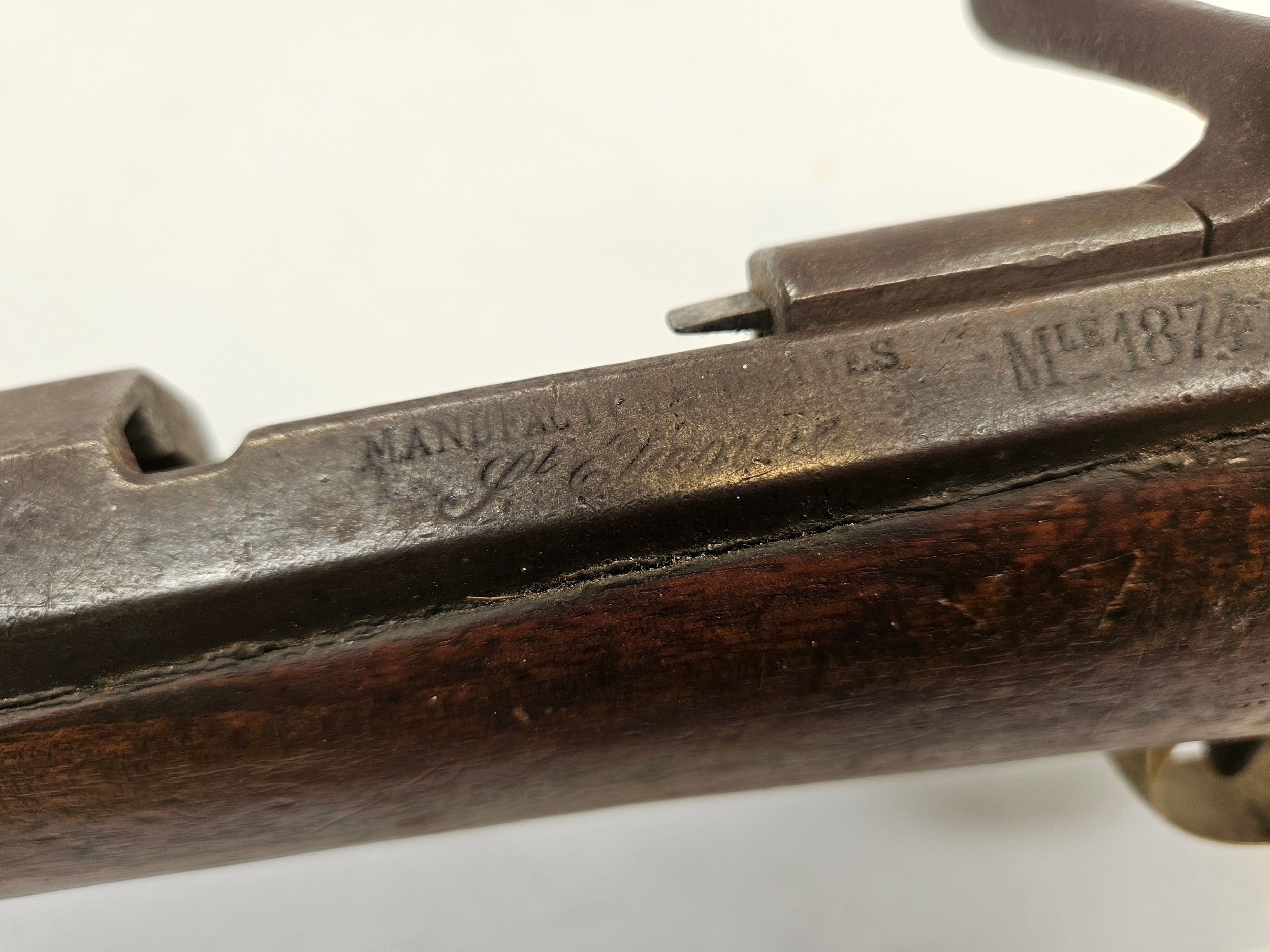 A Fusil Gras mle 1874 rifle, 11x59mmR Gras calibre, obsolete calibre. No license required - Image 8 of 8