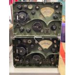 Two British Army R209 Mk 2 radio reception sets